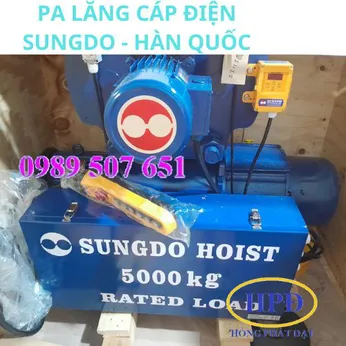 Pa lăng cáp đện Hàn Quốc hiệu Sung Do