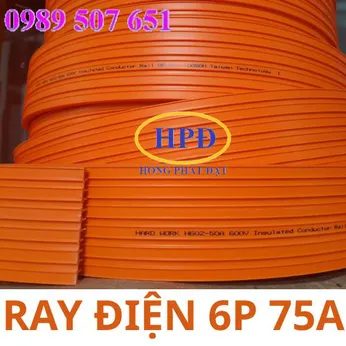 Ray điện an toàn 6P-75A cho cầu trục