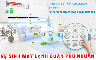 Dịch vụ vệ sinh máy lạnh quận Phú Nhuận - Nhanh, tại nhà, uy tín 