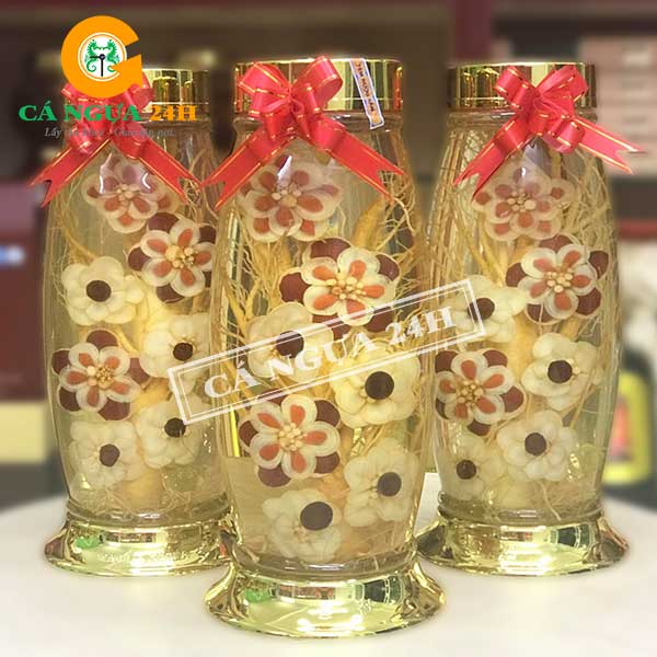 Bình Rượu Nhân Sâm Hàn Quốc Tỉa Hoa Mai 3,5 Lít Bình Rượu Nhân Sâm Hàn Quốc Tỉa Hoa Mai 3,5 Lít