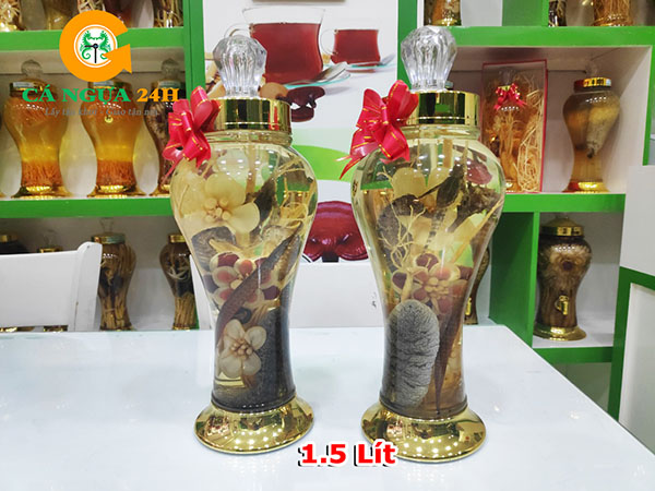Bình rượu cá ngựa ngâm sẵn - 02 Bình rượu cá ngựa ngâm sẵn - 02