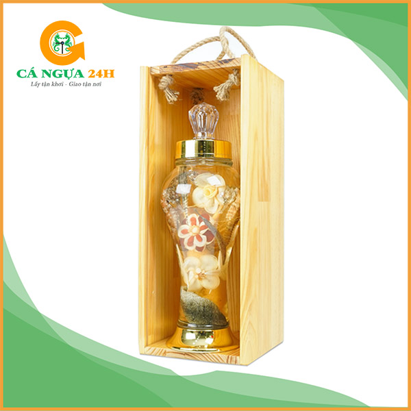 Rượu Nhân Sâm Cá Ngựa Tỉa Hoa Bình 1,5 Lít Rượu Nhân Sâm Cá Ngựa Tỉa Hoa Bình 1,5 Lít