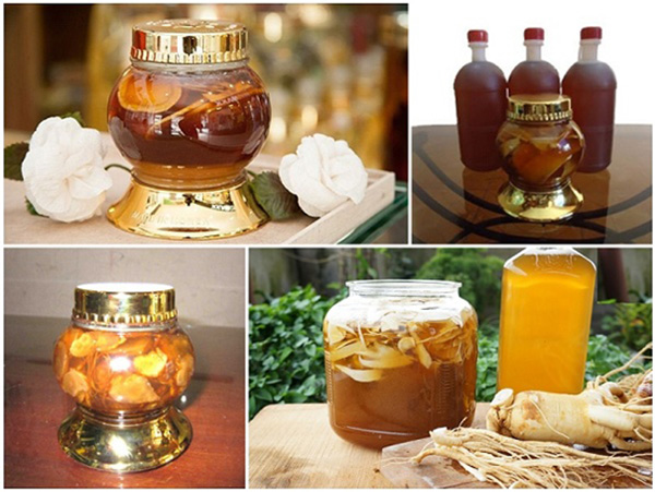 Nhân sâm tươi thái lát ngâm mật ong Nhân sâm tươi thái lát ngâm mật ong