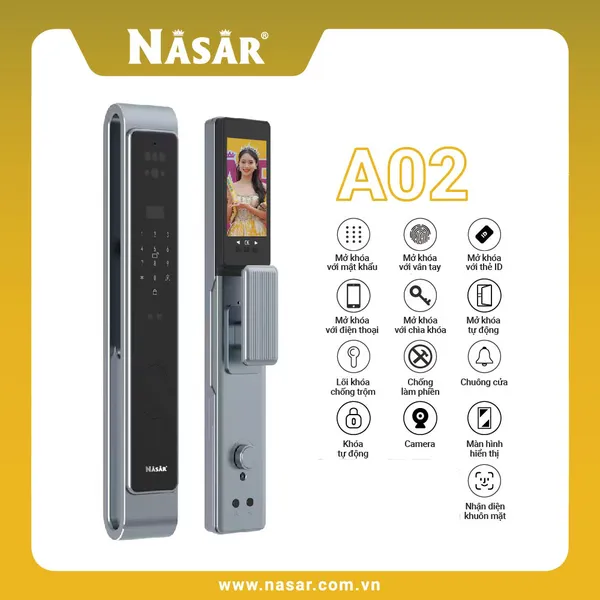 Nasar Smart Lock A02 Cao cấp