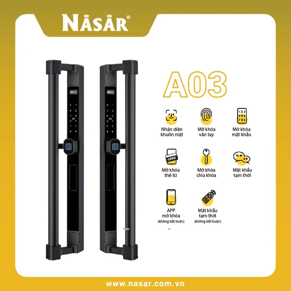 Nasar Smart Lock A03 Cao cấp