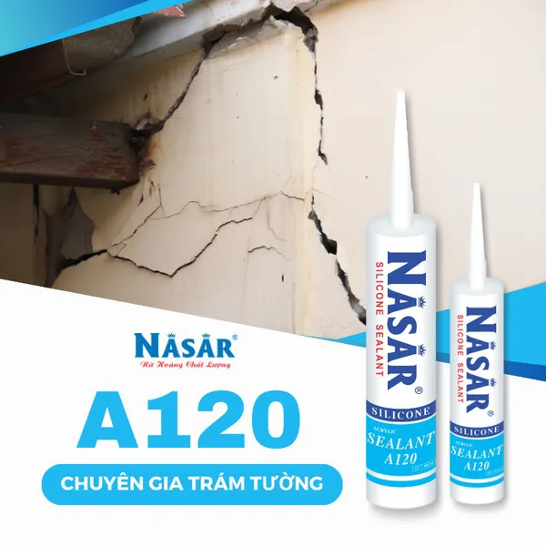 Keo Nasar Silicone  A120 - 24 chai/thùng