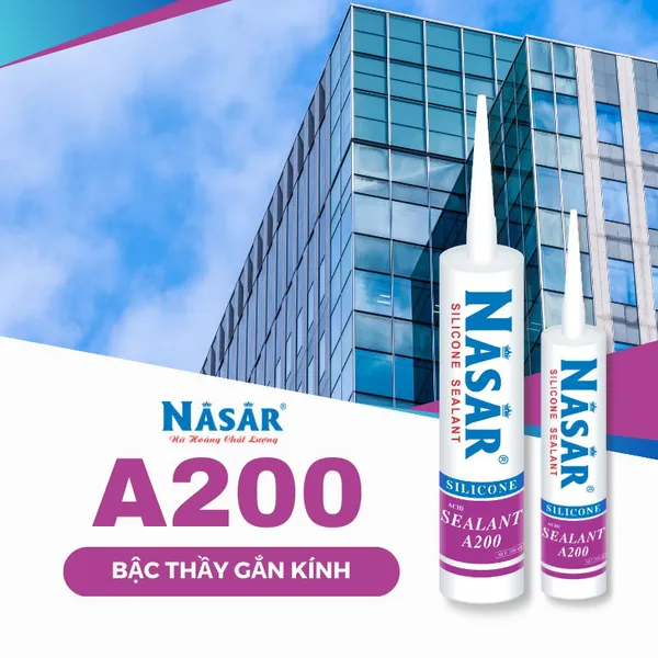 Keo Nasar Silicone A200 - 24 chai/thùng