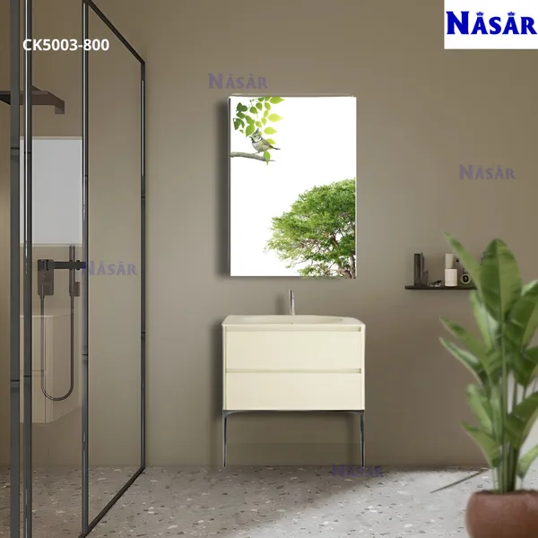 Dòng Tủ Lavabo Chân Đứng CK5003 (80cm, 1m, 1m2) Phong Cách Tối Giản