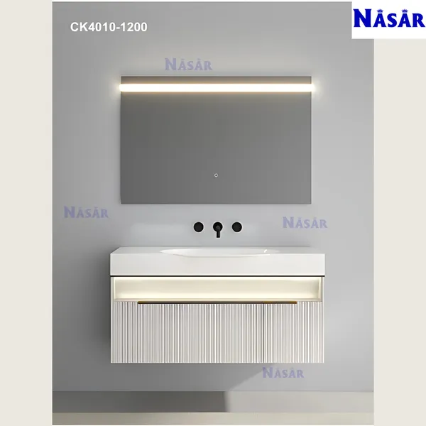Tủ Lavabo Hiện Đại CK4010 (1m, 1m2, 1m5) Có Đèn LED