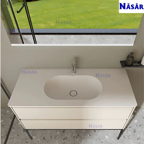 Dòng Tủ Lavabo Chân Đứng CK5003 (80cm, 1m, 1m2) Phong Cách Tối Giản