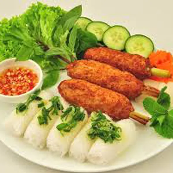 Nem nướng bánh hỏi