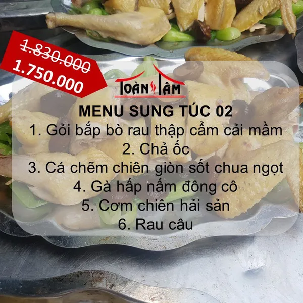 Menu Sung Túc 1.750 k