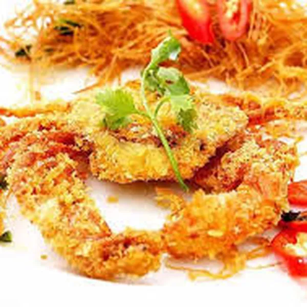 Cua lột lăn bột xù