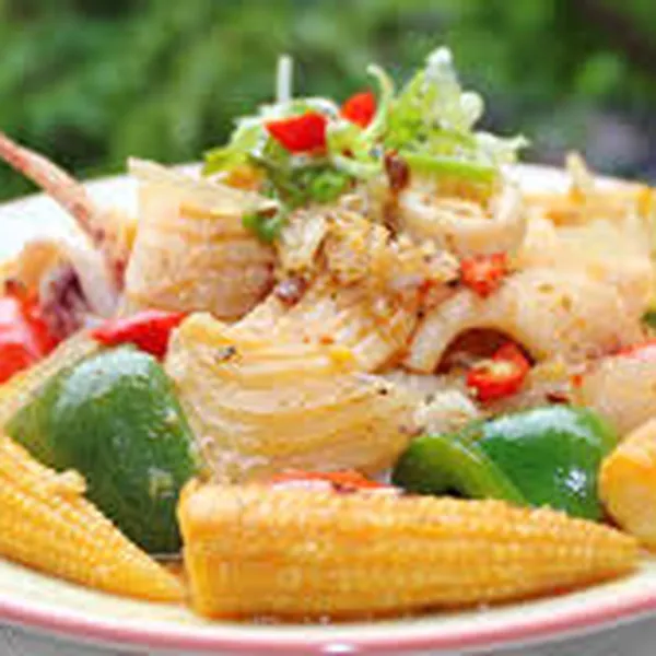 Mực xào thập cẩm