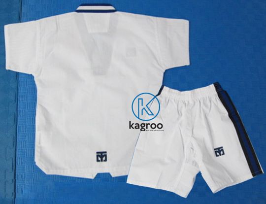 Võ Phục Tay Ngắn Taekwondo - Hiệu Mooto - Vải Sọc tăm