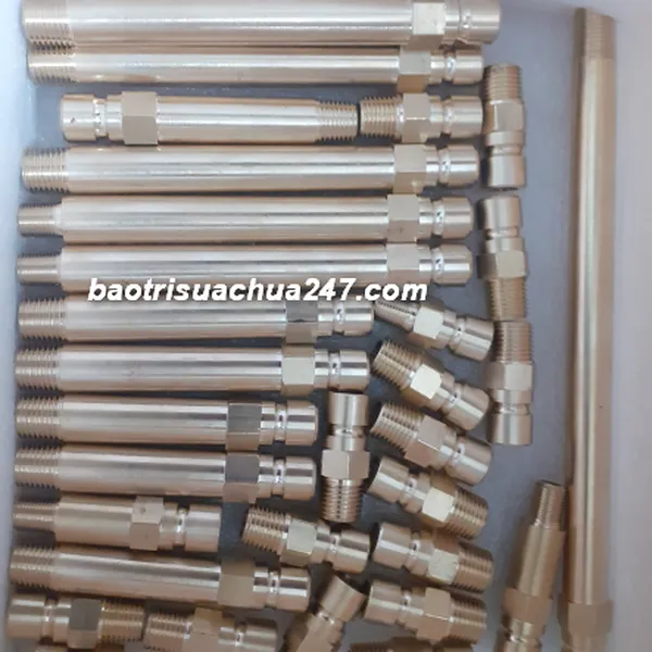 Đầu Nối Nước Đuôi chuột cho khuôn bằng đồng Thau
