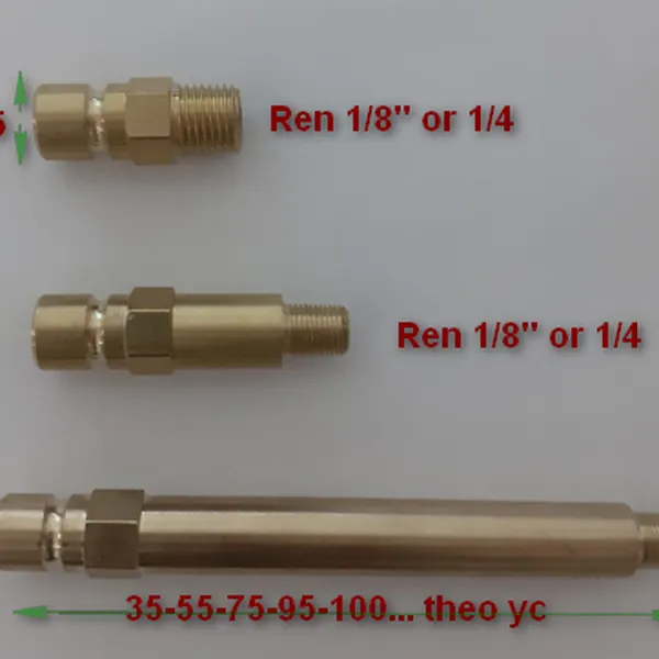 Đầu Nối Nước Đồng Thau 125mm