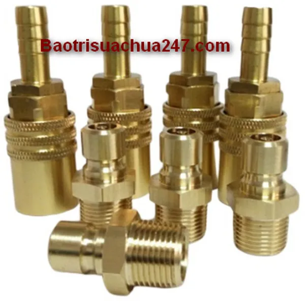 Đầu Nối Nước Đuôi chuột cho khuôn bằng đồng Thau