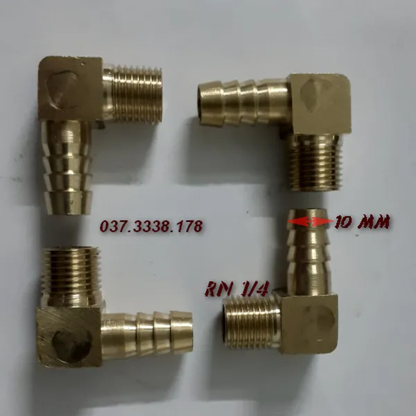 Đầu Nối Nước Góc 90 độ 2 Đầu Ren