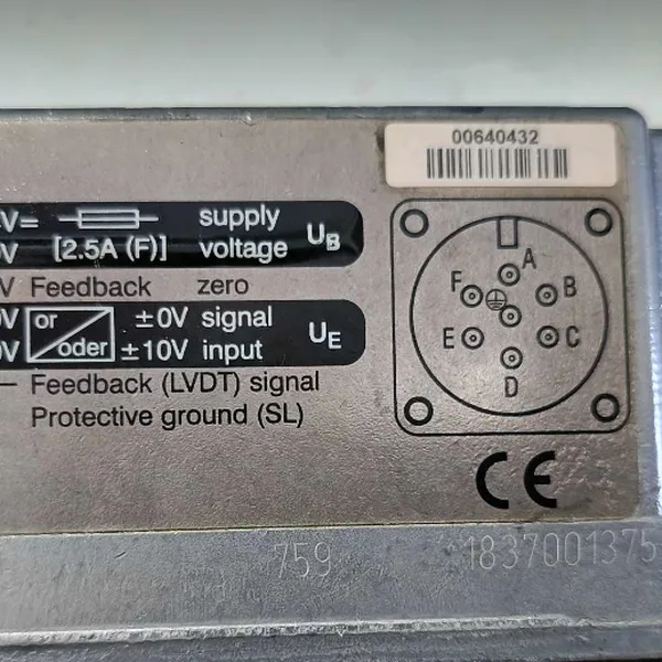 Van REXROTH 0811402072 DBETBEX-10/80G24K31A1M PROPORTIONAL PRESSURE RELIEF VALVE