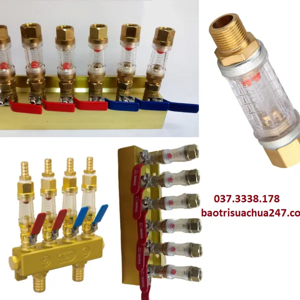 Ống quan sát chỉnh mức nước giải nhiệt khuôn máy ép nhựa
