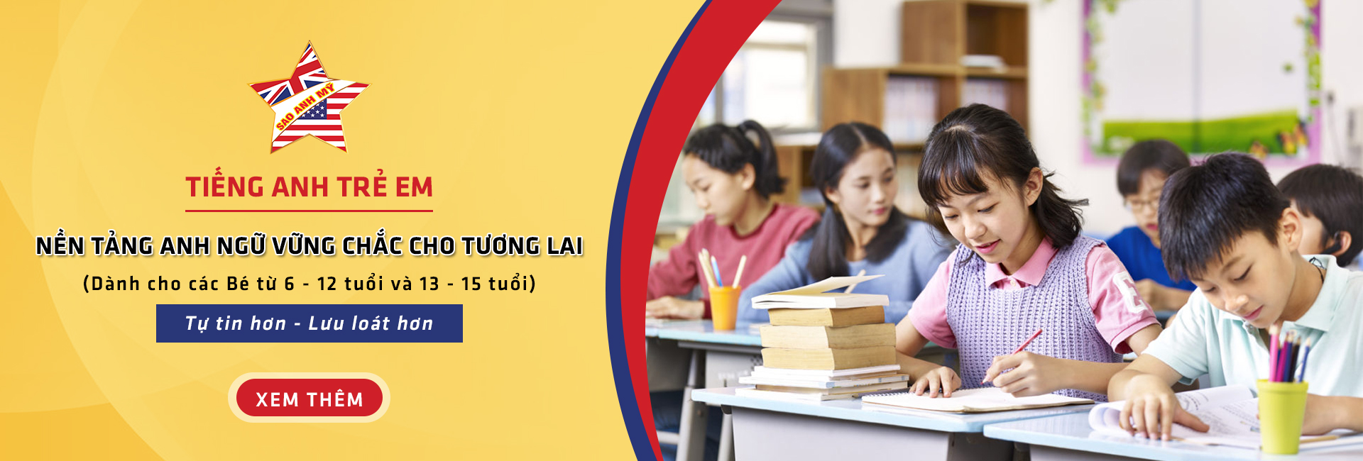 Sao Anh Mỹ mang đến nhiều chương trình học ngoại ngữ tốt cho học viên Sao Anh Mỹ mang đến nhiều chương trình học ngoại ngữ tốt cho học viên
