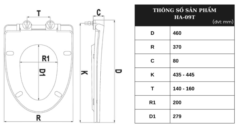 Bản vẽ nắp cầu thường HA09T