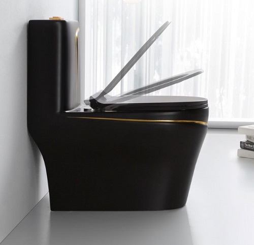 Bồn cầu liền khối màu đen Bồn cầu liền khối màu đen