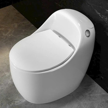 Bồn cầu trứng trắng Xả lệch tâm