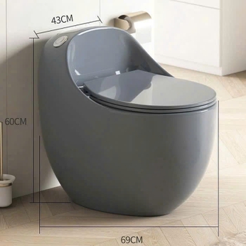 Bồn cầu trứng Màu xám xả lệch 