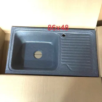 Chậu rửa chén đá 1 hộc cánh DP8648
