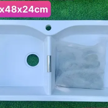 Chậu rửa chén đá 2 hộc DP11248