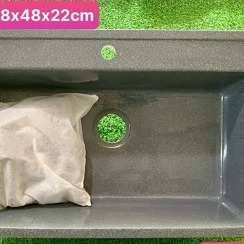 Chậu rửa chén đá 1 hộc DP7848