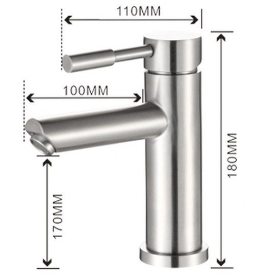 vòi lavabo inox 304 nóng lạnh vòi lavabo inox 304 nóng lạnh