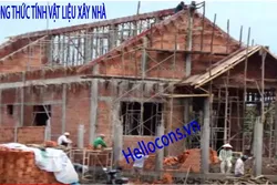 Công thức tính vật liệu xây nhà