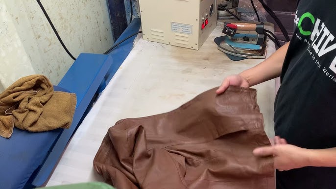 cách làm phẳng đồ da