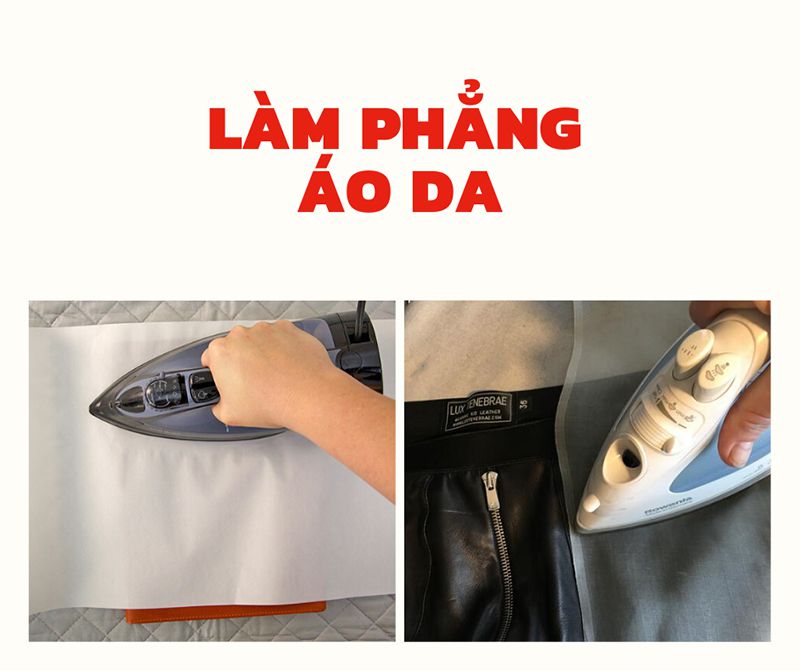 cách làm phẳng đồ da