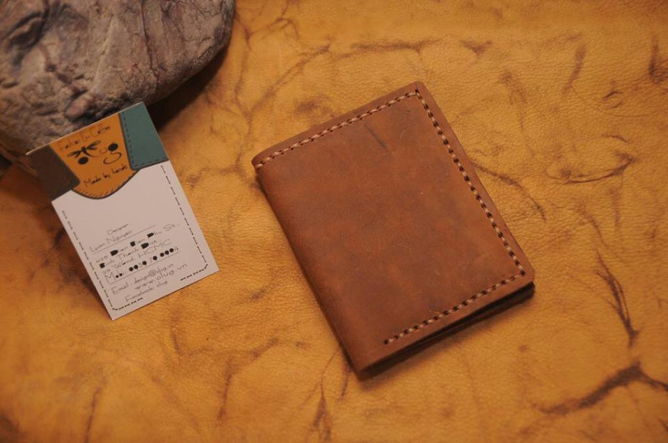 cách làm ví da bò