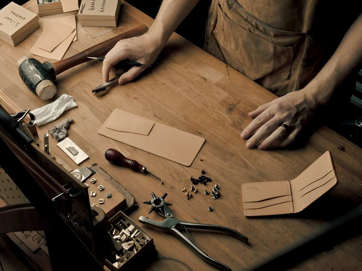 cách làm ví da bò handmade