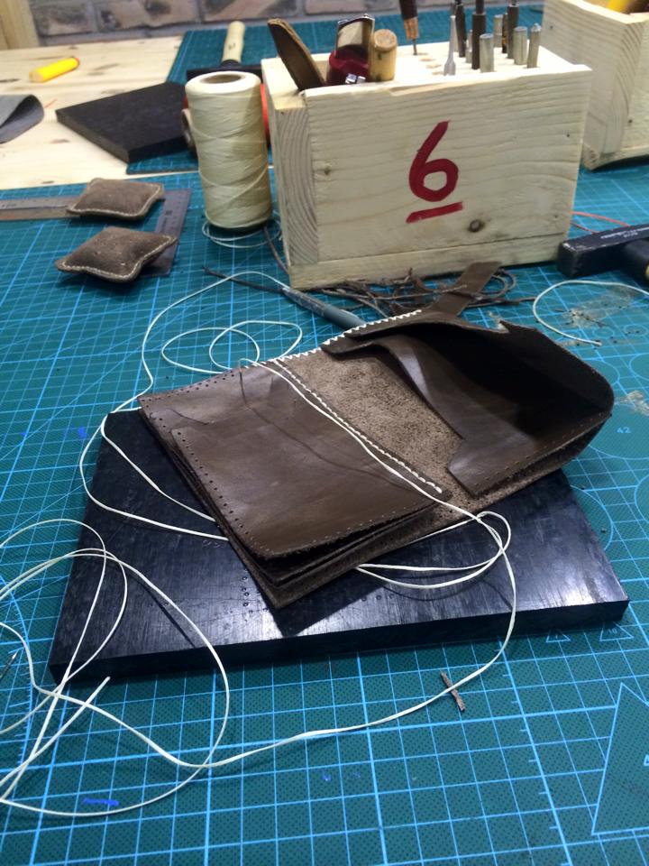 cách làm ví da bò handmade