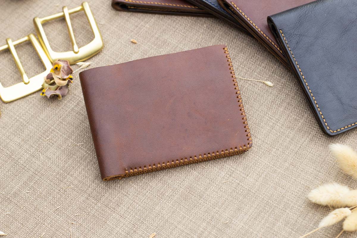 cách may viền ví da