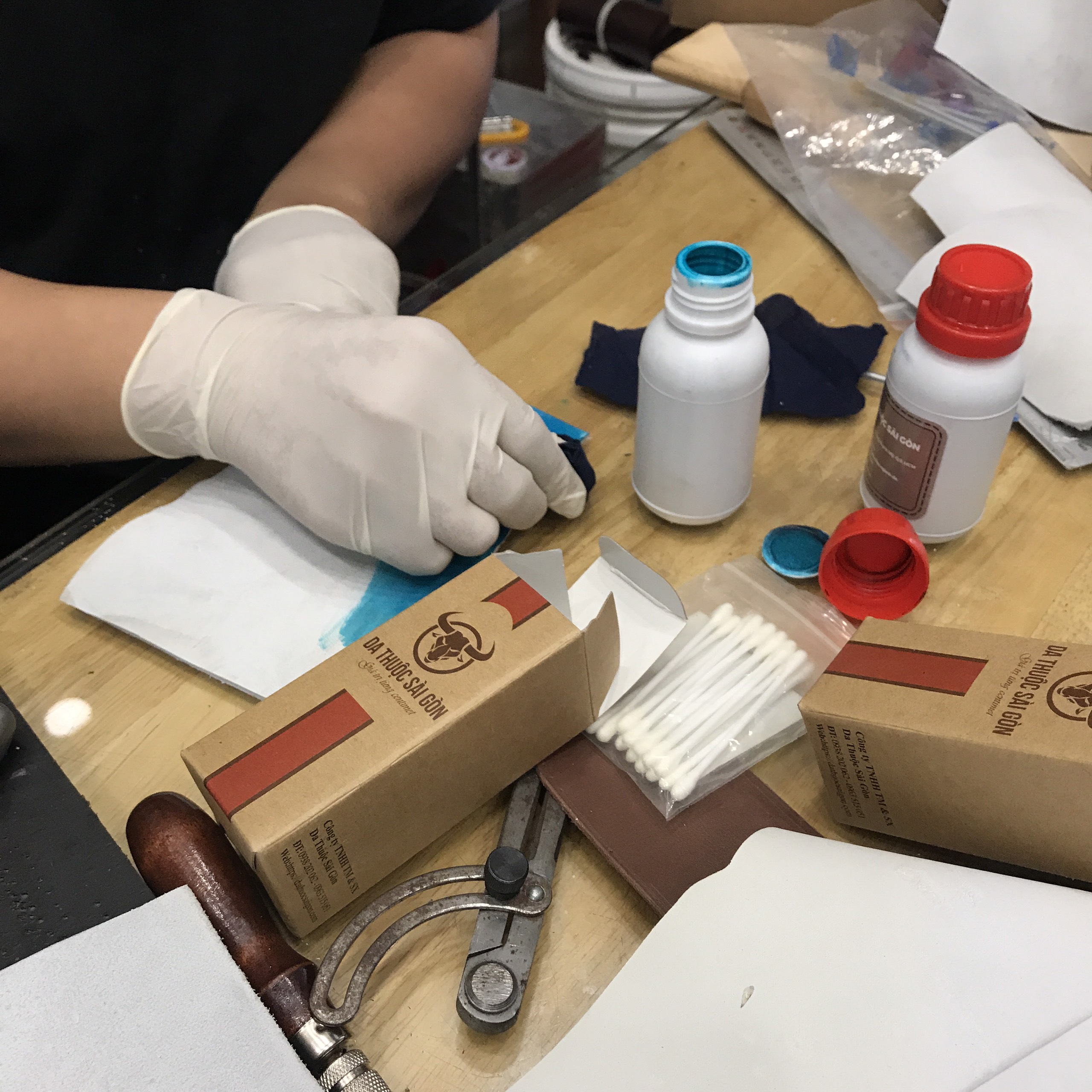 dạy làm đồ da handmade Hà Nội