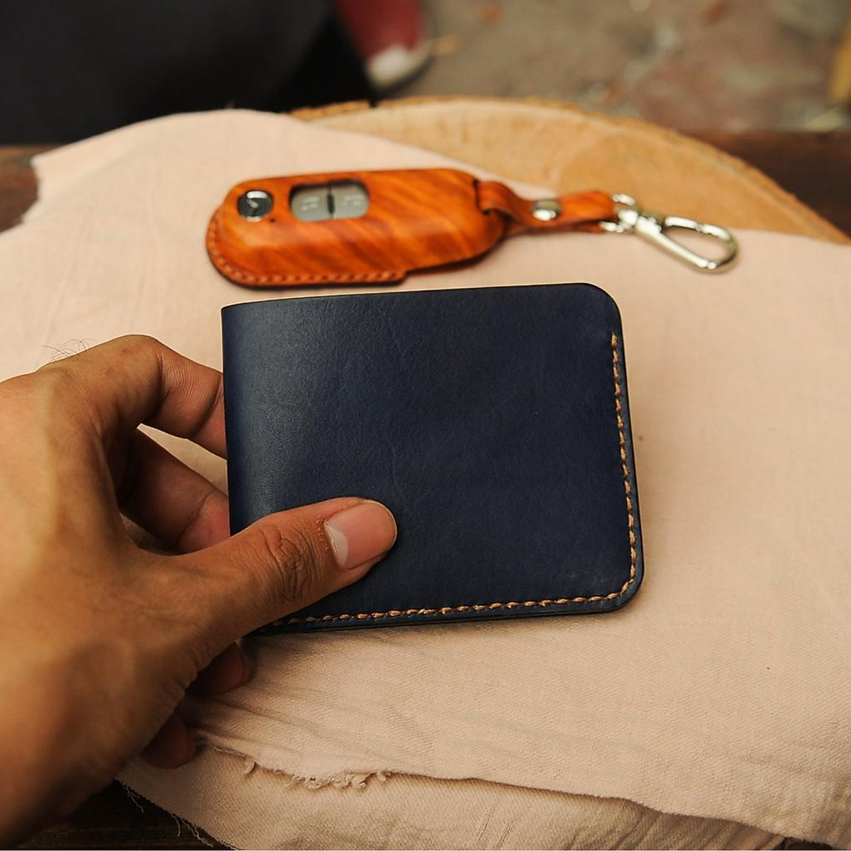 dạy làm ví da handmade