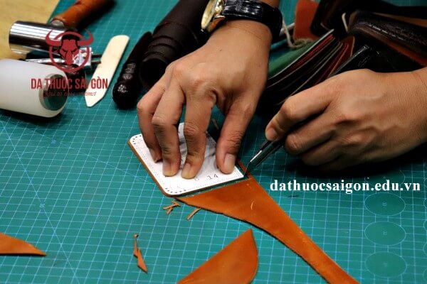 dạy làm ví da handmade