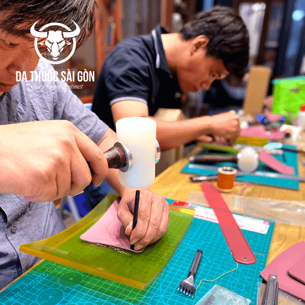 dạy làm ví da handmade
