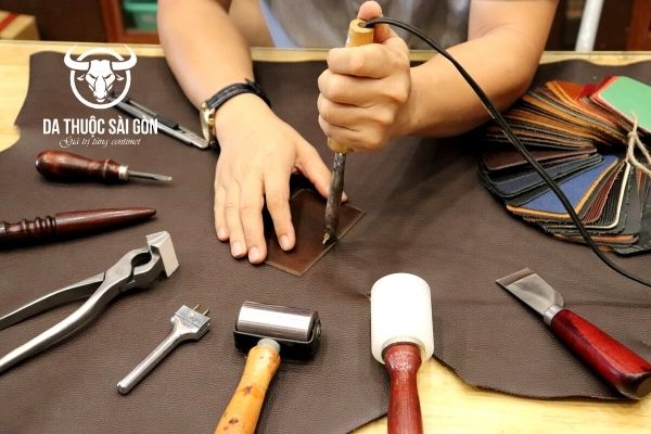 học làm ví da handmade