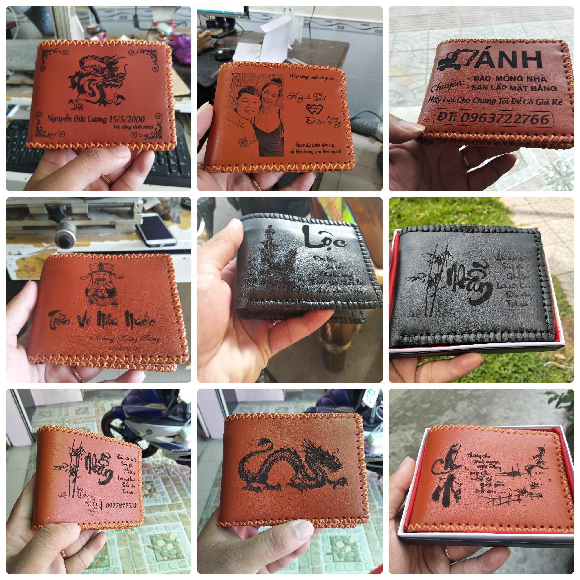 hướng dẫn làm ví da nam handmade