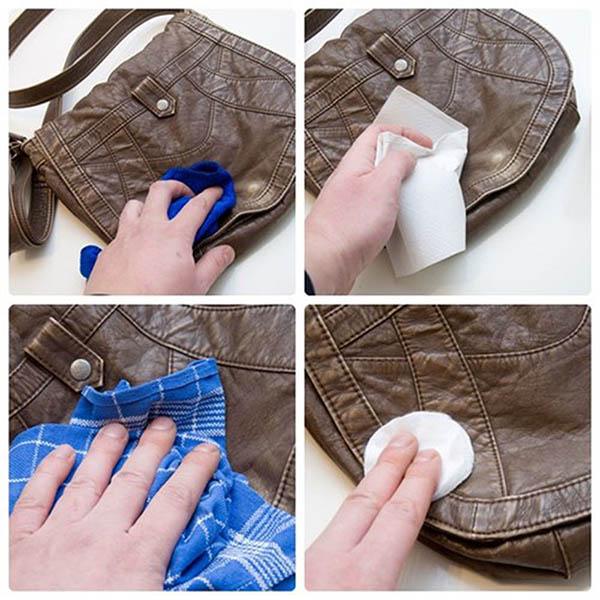 làm sạch đồ da bị mốc