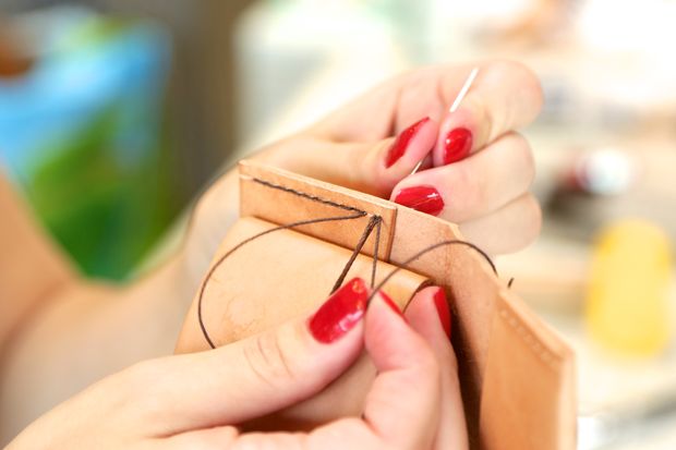 Làm ví da handmade