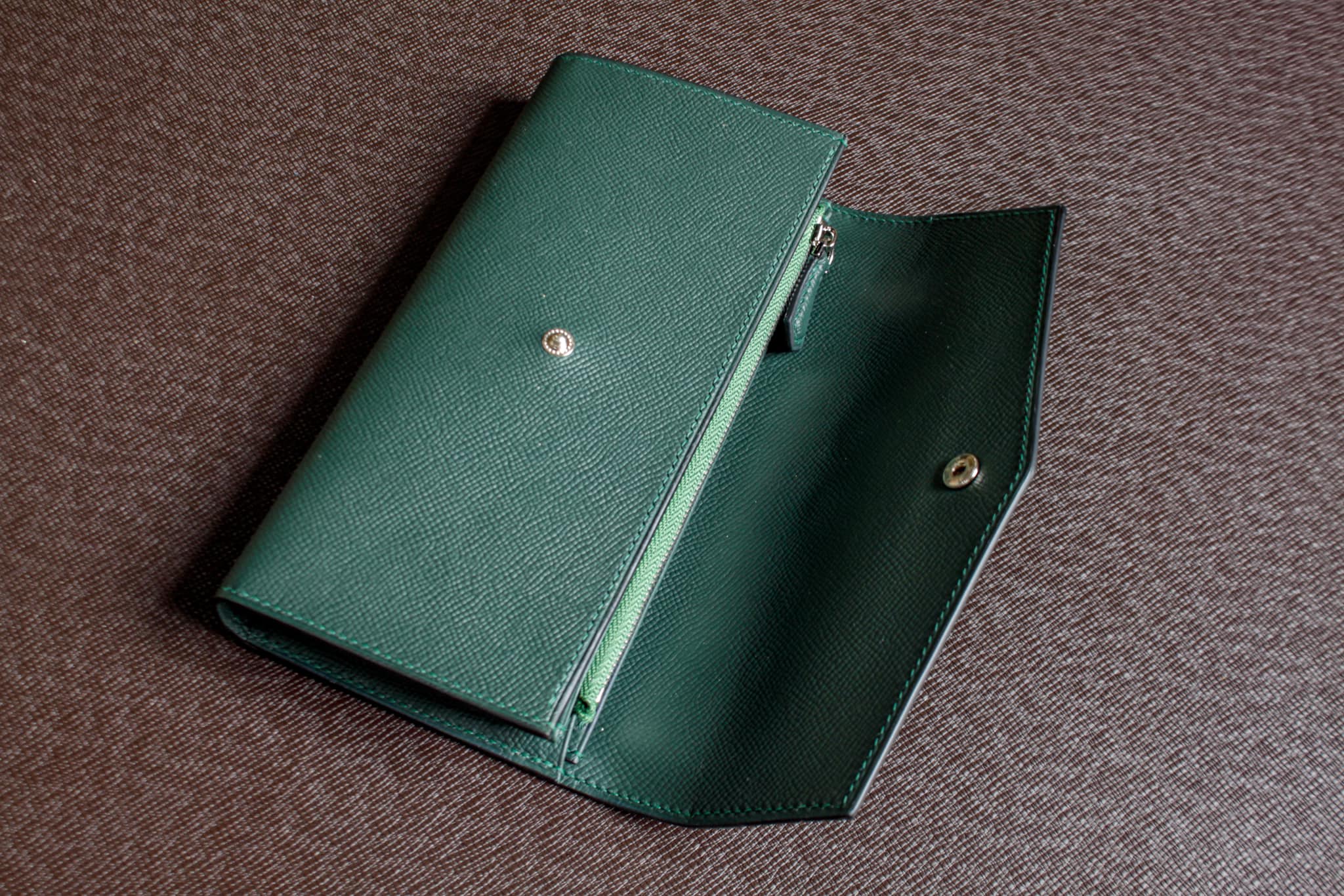 làm ví da nữ handmade